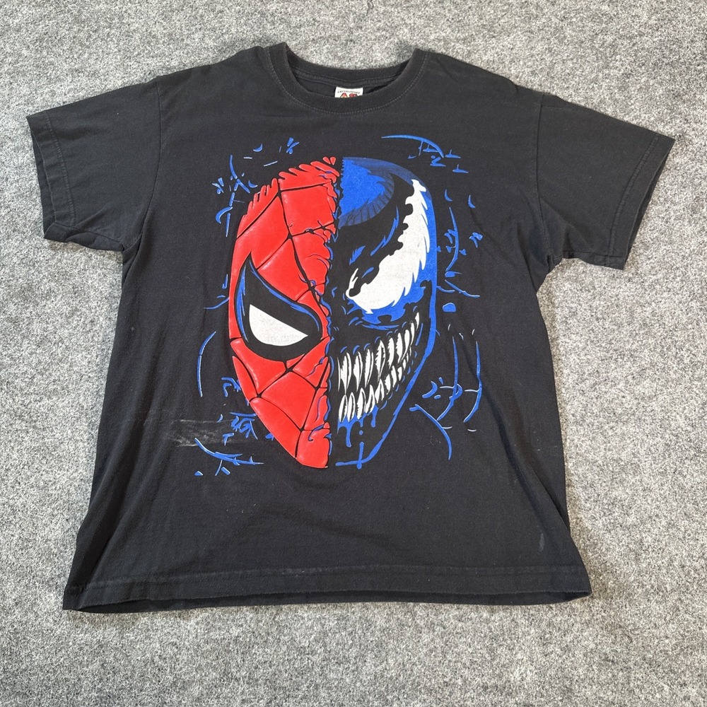 Vintage 90's Spider-Man Venom Half Faces Ariari Sport Size Medium Carnage